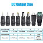 30W Universal AC/DC Adapter w/ 8 Selectable Adapter Tips Black 3V 4.5V 5V 6V 7.5V 9V 12V 2.1A Max