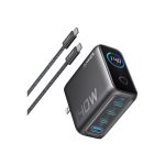 Anker B26971Z1 Charger 140W 3 USB-C 1 USB-A Dark Gray - Fast Charging for Four Devices - Dual High-Speed USB-C Ports - Superior