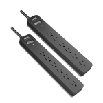APC PE66DP SurgeArrest Essential 6-Outlet Surge Protector 6 x NEMA 5-15R 120V