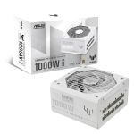 ASUS TUF-GAMING-1000G-WHITE TUF Gaming 1000W 80 PLUS Gold Rated Fully Modular 0dB Technology White