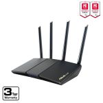 ASUS RT-AX1800S Wi-Fi 6 IEEE 802.11ax Ethernet Wireless Router Up to 1775 Mb/s Throughput 2.4GHz/5GHz 4 x External Antennas4 x Gigabit LAN Ports 1 x Gigabit WAN Port
