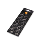 EKWB EK-Quantum Torque Color Ring 10-Pack HDC 12G1/4 Threads Nickel