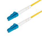 5M(16.5ft) LC/UPC-LC/UPC OS2 Single Mode Simplex 9/125micro m 40G/100G LSZH Fiber Jumper Cord Yellow