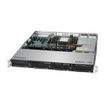 Supermicro SYS-5019P-MTR 1U UP LGA 3647 Intel C622 Intel Xeon Scalable Processors 4 Hot-swap 3.5in SATA3 bays w/ RAID 8x DIMM