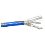 Micro Connectors TR4-580SRBL-250 250 Ft Cat7Bulk Ethernet 23AWG Cable Solid & Shielded (S/FTP) CMR Riser Blue