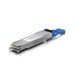 Ubiquiti 100G LR4 Single-Mode Optical Module QSFP28 transceiver that supports 100G connections up to 100 m using Single-Mode fiber with a duplex LC UPC connector