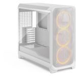 Fractal Design FD-C-MES3X-06 Meshify 3 XL RGB E-ATX Full Tower PC Case Clear Tempered Glass Panel White