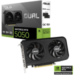 ASUS DUAL-RTX5050-O8G Dual GeForce RTX 5050 OC OC Edition Graphics Card 8GB GDDR6 PCI Express 5.0 DLSS 4 HDMI 2.1b