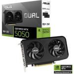 ASUS DUAL-RTX5050-8G Dual GeForce RTX 5050 Card 8GB GDDR6 PCI Express 5.0 DLSS 4 HDMI 2.1b