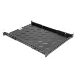 Rocstor Y10E021-B1 1U Universal Vented Rack Shelf 25.6inch (650mm) Shelf Depth Black