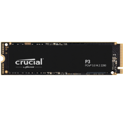 Crucial CT1000P3SSD8 P3 1TB PCIe M.2 2280 Solid State Drive Reads 3500 MB/s Writes 3000 MB/s