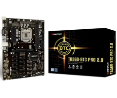 Biostar TB360-BTC PRO 2.0 Core i7/i5/i3 (Intel 8th and 9th Gen) LGA1151 Intel B360 DDR4 12 GPU Mining Motherboard