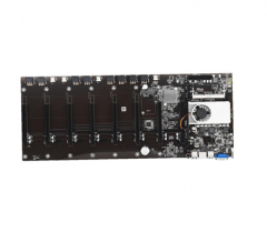 BTC-T37 Mining Machine Miner Motherboard Black 1x DDR3 SODIMM Slot 1x mSATA 2x SATA 8x PCI-E 16x Slot