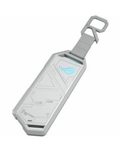Asus ROG Strix Arion ESD-S1C/WHT/G/AS// Drive Enclosure PCI Express NVMe M.2 - USB 3.2 (Gen 2) Type C Host Interface External - Moonlight White - 1 x SSD Supported - 1 x Total Bay - 10