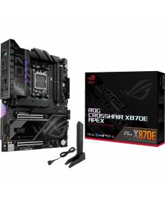 ASUS ROG CROSSHAIR X870E APEX AMD AM5 ATX motherboard Advanced AI PC-ready 18+2+2 stages DDR5 ROG Memory Fan ROG DIMM.2 Card