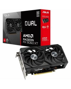 ASUS DUAL-RX9060XT-8G AMD Radeon 9060 XT GraphicsCard 8GB GDDR6 PCI Express 5.0 1x 8-pin Power Connector