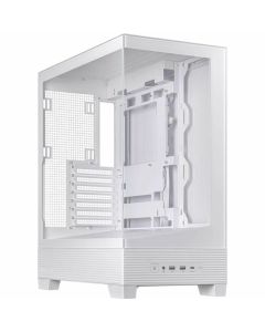 ASUS A31 TG WHITE ATX Mid-Tower Gaming CaseDual-Sided Tempered Glass Frameless Design BTF Hidden Connectors