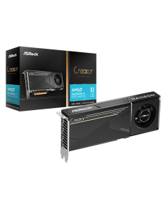 ASRock R9700 CT 32G AMD Radeon AI PRO R9700 Creator 32GB GDDR6 on 256-Bit Memory Bus Graphics Card PCIe 5.0 4 x DisplayPort 2.1a