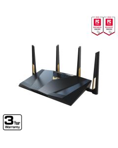ASUS RT-BE88U Dual-band WiFi 7 AiMesh Extendable Performance Router 4K-QAM MLO Dual 10G ports SFP+ Four 2.5G ports Four 1G ports 34G WAN/LAN capacity Subscription-free network security Built-in VPN
