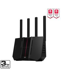ASUS RT-BE92U BE9700 Tri-Band WiFi 7 (802.11be) Smart AiMesh Extendable Router - Black