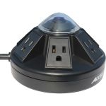 Powramid Power Center and USB Charging Station - 6ft / 1.8m - 6 x AC Power  2 x USB - 1800 VA - 1080 J - 120 V AC Input - 5 V DC Output