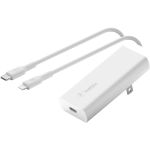 Belkin WCH009DQ1MWHB6 Mobile Boost Charge Pro Power Adapter 20W 3.3ft USB-C Cable White