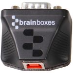 Brainboxes Ultra 1 Port RS232 USB to Serial Adapter - External - USB 2.0 - PC  Mac  Linux - 1 x Number of Serial Ports External - TAA Compliant