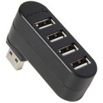 Sabrent Mini 4-Port USB 2.0 Rotating Hub - USB - External - 4 USB Port(s) - 4 USB 2.0 Port(s) - PC  Mac