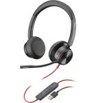 Plantronics Premium Corded UC Headset - Stereo - USB Type A - Wired - 32 Ohm - 20 Hz - 20 kHz - Over-the-head - Binaural - Supra-aural - 7.22 ft Cable - Noise Cancelling Microphone - No