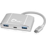 SIIG USB-C to 4-Port USB 3.0 Hub with PD Charging - 3A/1C - USB Type C - External - 4 USB Port(s) - 3 USB 3.0 Port(s) - PC  Mac