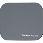 Fellowes Microban&reg; Mouse Pad - Graphite - 8in x 9in x 0.13in Dimension - Graphite - Rubber - Wear Resistant  Tear Resistant  Scratch Resistant  Skid Proof - 1 Pack