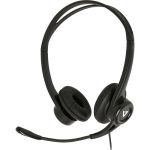 V7 HU311-2NP Headset - Stereo - USB - Wired - 32 Ohm - 20 Hz - 20 kHz - Over-the-head - Binaural - Supra-aural - 5.91 ft Cable - Noise Cancelling  Omni-directional Microphone - Black