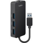 Belkin B2B128TT USB 3.0 3-Port Hub with Gigabit Ethernet Adapter PC/Mac