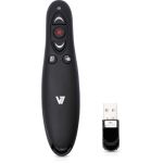 V7 Professional Wireless Presenter with Laser Pointer and microSD Card Reader - Wireless - Radio Frequency - 2.40 GHz - Black - USB - 5 Button(s)