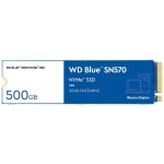 WD WDS500G3B0C Blue SN570 500GB NVMe Solid State Drive M.2 2280 PCIe Gen3 x4 300TBW 3500MB/s Reads 2300MB/s Writes