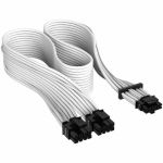 Corsair CP-8920332 White Premium Individually Sleeved 12+4pin PCIe Gen 5 12VHPWR 600W Cable Type 4