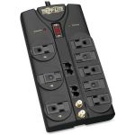 Tripp Lite Surge Protector Power Strip 120V 8 Outlet RJ11 RJ45 Coax 10' Crd 3240 Joule - 8 x NEMA 5-15R - 1800 VA - 3240 J - 120 V AC Input - 120 V AC Output - Network  Cable TV/Satelli