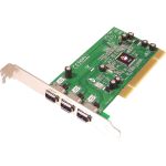 SIIG 3-port PCI 1394 FireWire Adapter - 3 x IEEE 1394a FireWire External - Plug-in Card