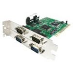 StarTech.com 4 Port PCI RS232 Serial Adapter Card with 16550 UART - 4 x 9-pin DB-9 Male RS-232 Serial