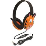 CALIFONE KIDS STEREO PC HEADPHONE TIGER DESIGN - Stereo - Mini-phone - Wired - 25 Ohm - 20 Hz 20 kHz - Over-the-head - Binaural - Ear-cup - 5.50 ft Cable