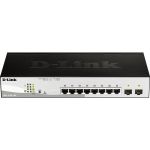 D-Link DGS-1210-10P Web Smart Switch - 10 Ports - Manageable - 8 x 10/100/1000 PoE Ports + 2 x Gigabit SFP Ports