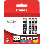 Canon 4530B008 Original Inkjet Ink Cartridge - Black  Cyan  Magenta  Yellow - 4 / Pack - Inkjet - 4 / Pack