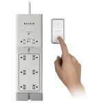Belkin F7C01008q 8 Outlet Surge Protectorwith 4ft Power Cord 120V AC White