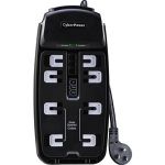 CyberPower CSP806T Professional 8-Outlets Surge Suppressor 6FT Cord and TE - Plain Brown Boxes - 8 x NEMA 5-15R - 2250J