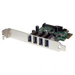 StarTech PEXUSB3S4V 4 Port PCI Express PCIe SuperSpeed USB 3.0 Controller Card Adapter with UASP - SATA Power