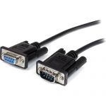 StarTech MXT1002MBK 6.56 ft Black Straight Through DB9 RS232 Serial Cable M/F