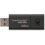 Kingston 32GB DT100G3/32GB USB 3.0 DataTraveler 100 G3 - 32 GBUSB 3.0 - Black - Retractable