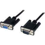 StarTech SCNM9FM2MBK Serial Null Modem Cable M/FDB RS232 Black 2M