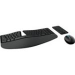 Microsoft L5V-00001 Wireless Sculpt Ergonomic Desktop Keyboard mouse and numeric pad set