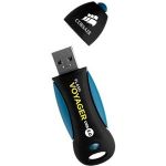 Corsair 32GB Flash Voyager USB 3.0 Flash Drive - 32 GB - USB 3.0 - Black - Water Resistant  Rugged Design  Shock Proof